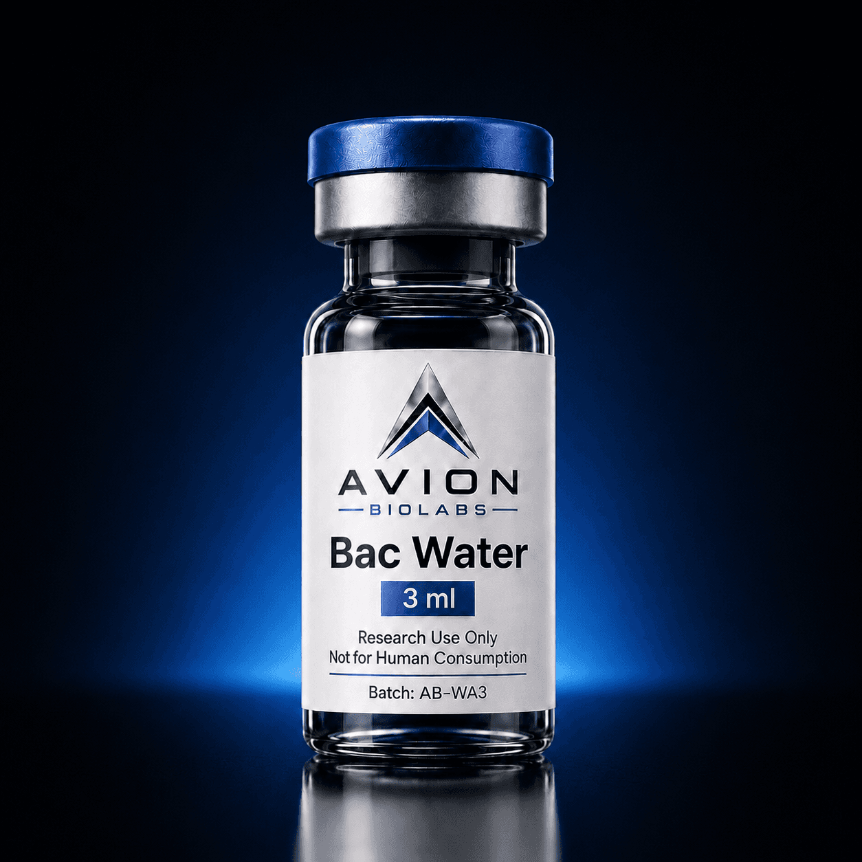 Bacteriostatic Water 3ml Avion BioLabs Sterile vial