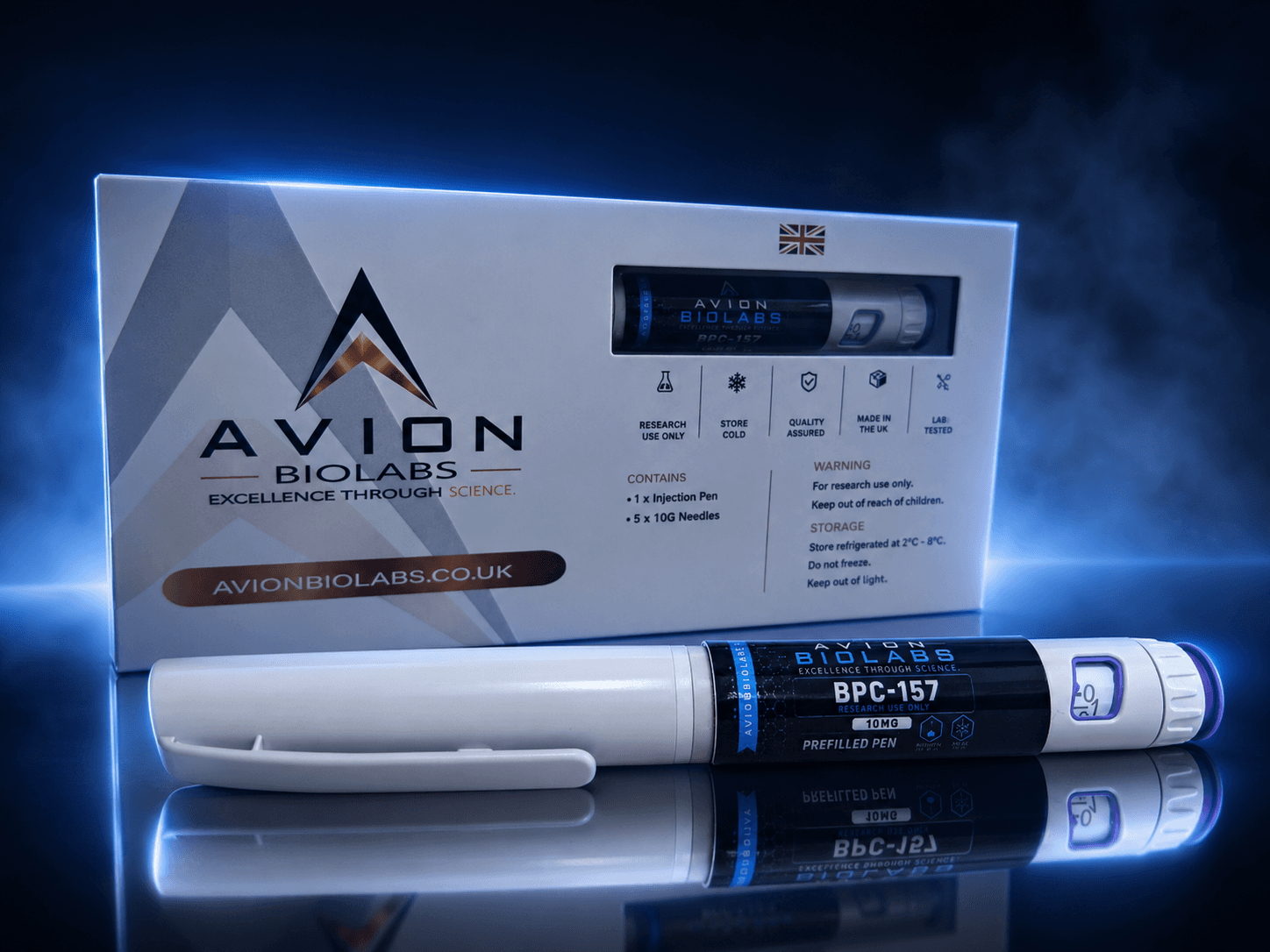 BPC-157 10mg Avion BioLabs Prefilled research pen