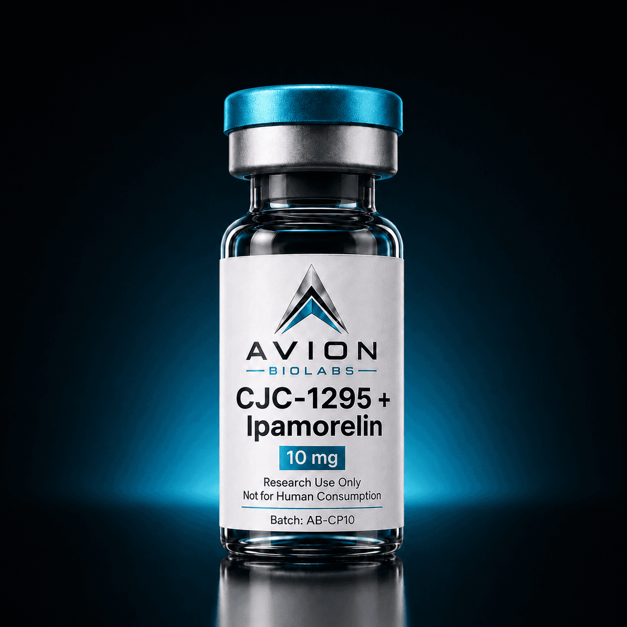 CJC-1295 No DAC + Ipamorelin 10mg Avion BioLabs Lyophilised blend