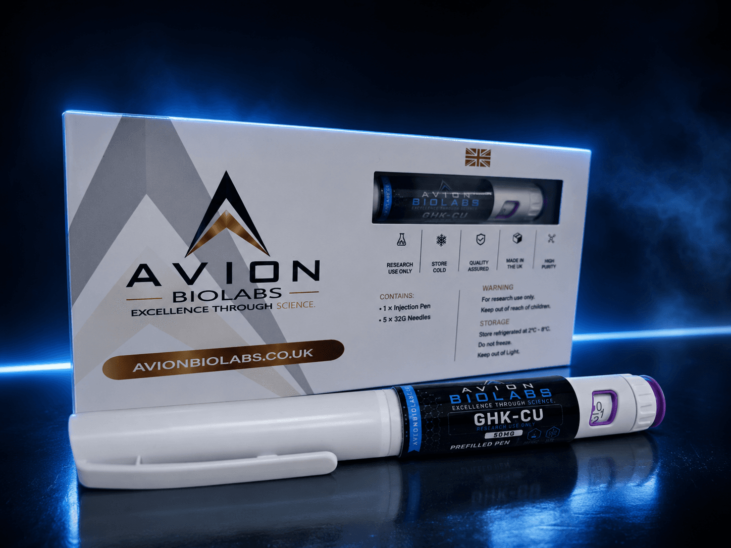 GHK-Cu 50mg Avion BioLabs Prefilled research pen