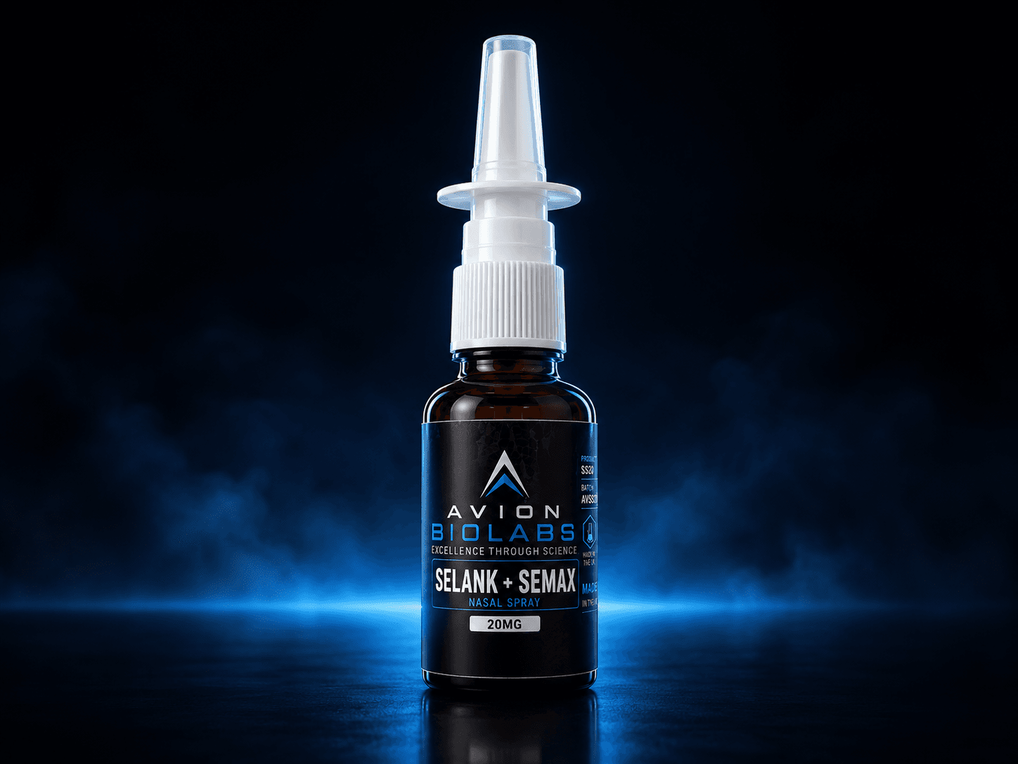 Selank + Semax 20mg Avion BioLabs 10ml combined nasal-spray research format