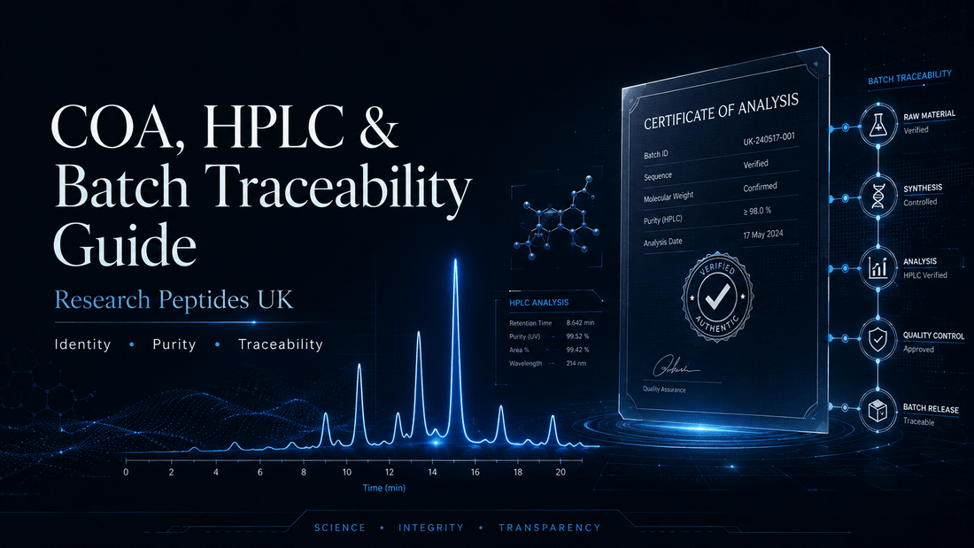 COA, HPLC & Batch Traceability Guide | Research Peptides UK - Avion Biolabs