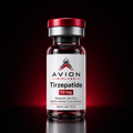 Avion BioLabs Tirze 60mg research vial with branded packaging
