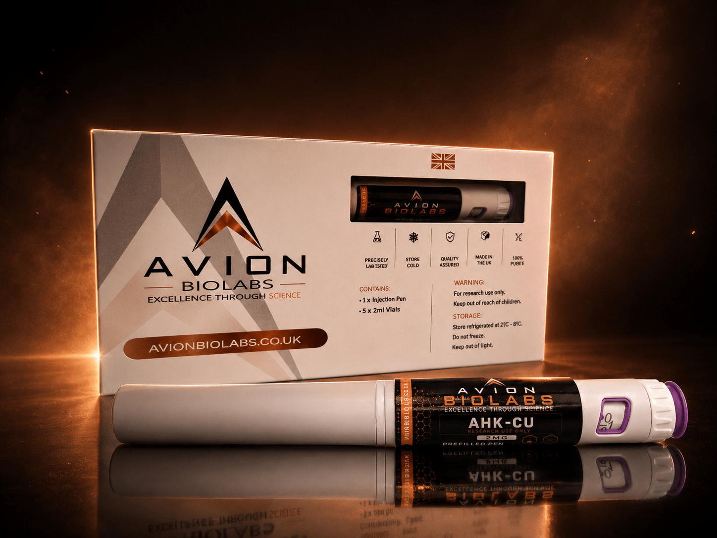 AHK-Cu 50mg Prefilled Pen | Copper Peptide ResearchResearch Prefilled PenAvion BioLabs