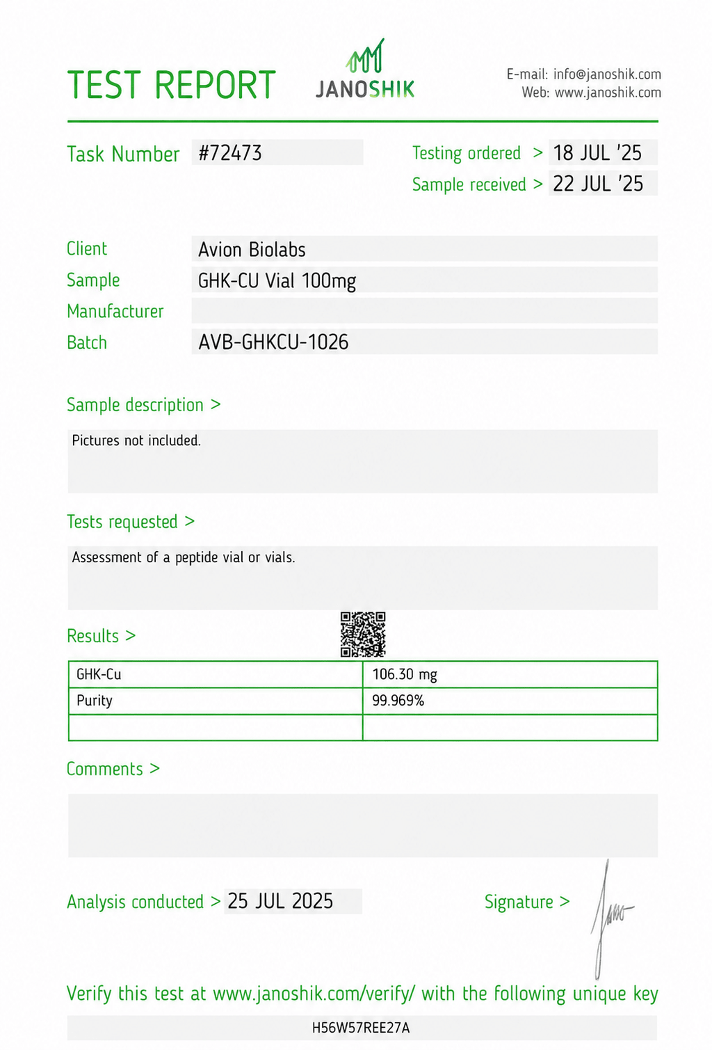 GHK-CU 100mg UK Stock Copper Peptide Avion BioLabs