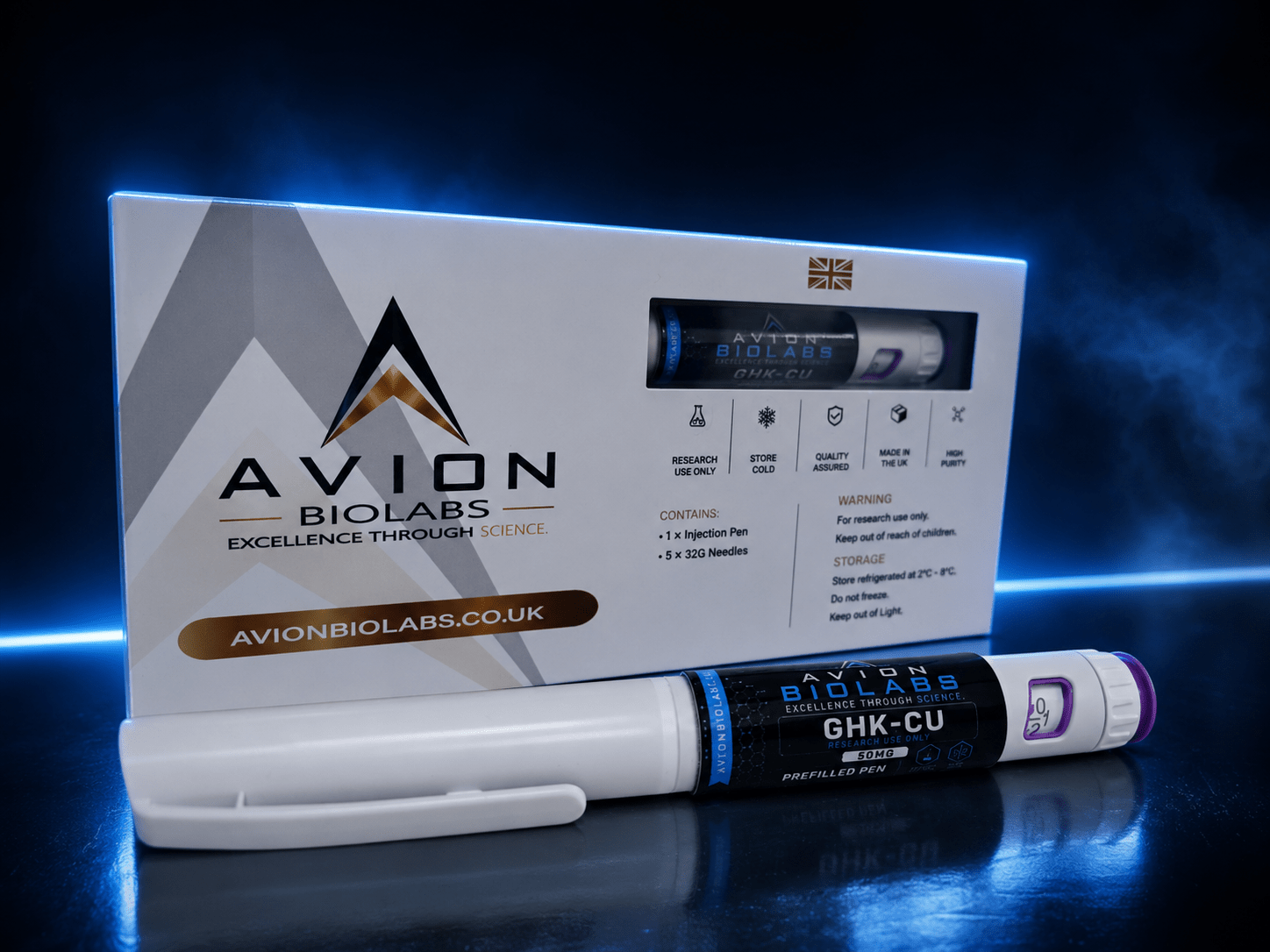 GHK-Cu 50mg Prefilled Pen | Copper Peptide ResearchResearch Prefilled PenAvion BioLabs