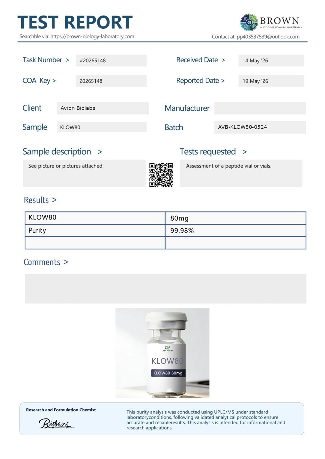 KLOW 80mg | UK Stock | Research Peptide BlendResearch Peptide BlendAvion BioLabs